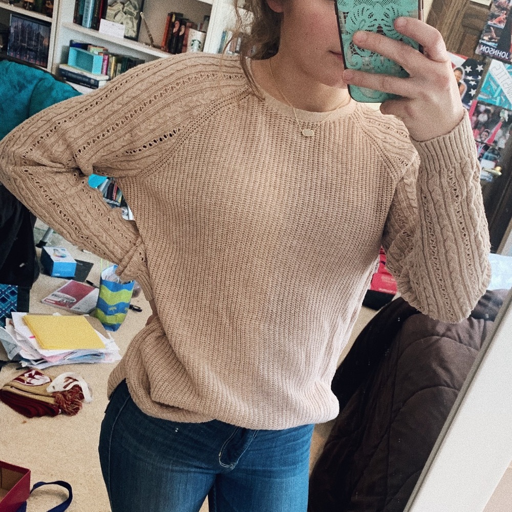 beige sweater